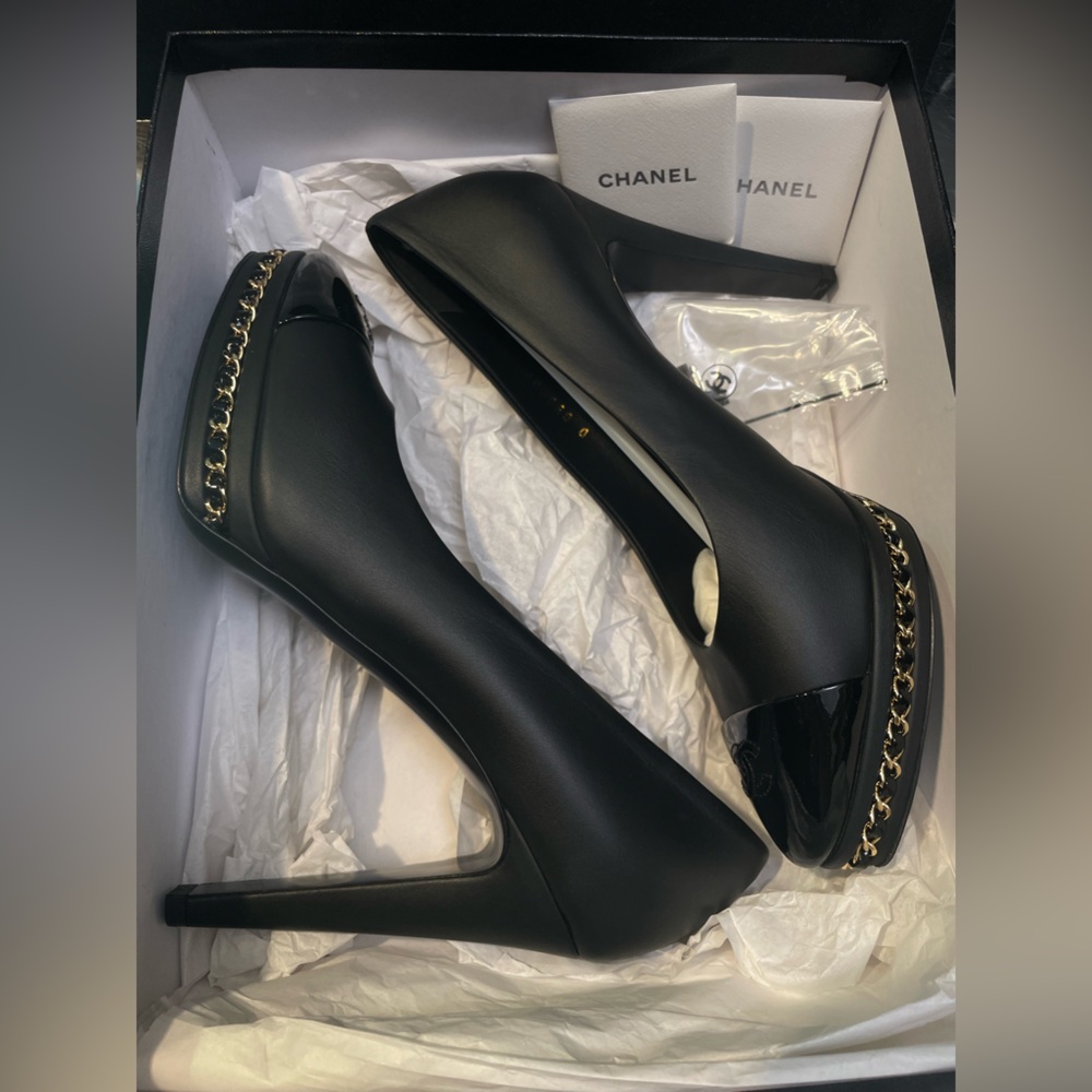 Chanel high heel pumps